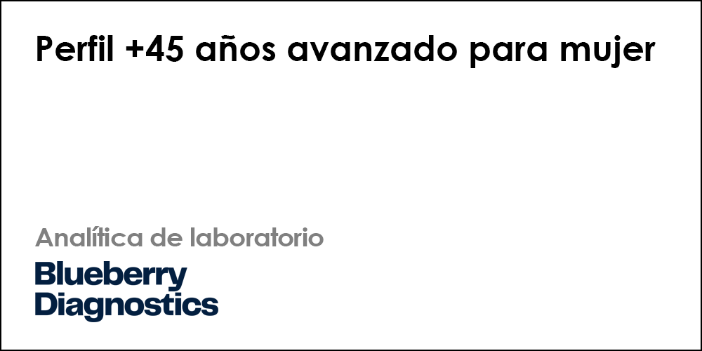 Perfil +45 años avanzado para mujer