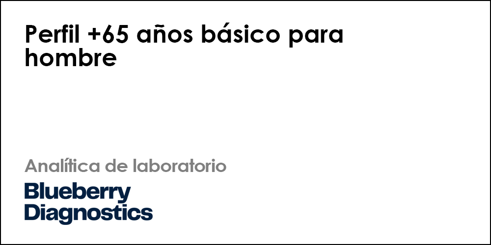 Perfil +65 años básico para hombre