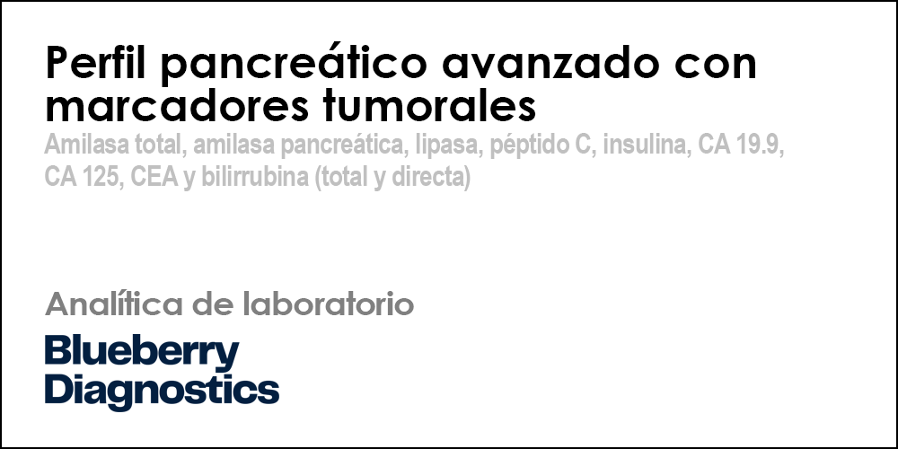 Perfil pancreático avanzado con marcadores tumorales