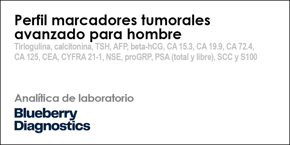 Perfil marcadores tumorales avanzado para hombre