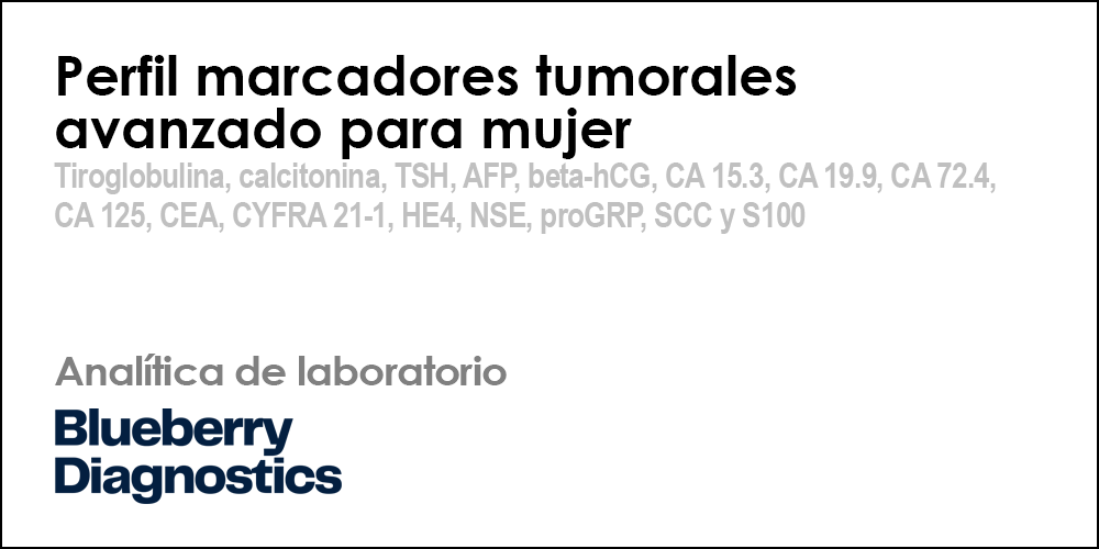 Perfil marcadores tumorales avanzado para mujer