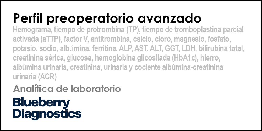 Perfil preoperatorio avanzado
